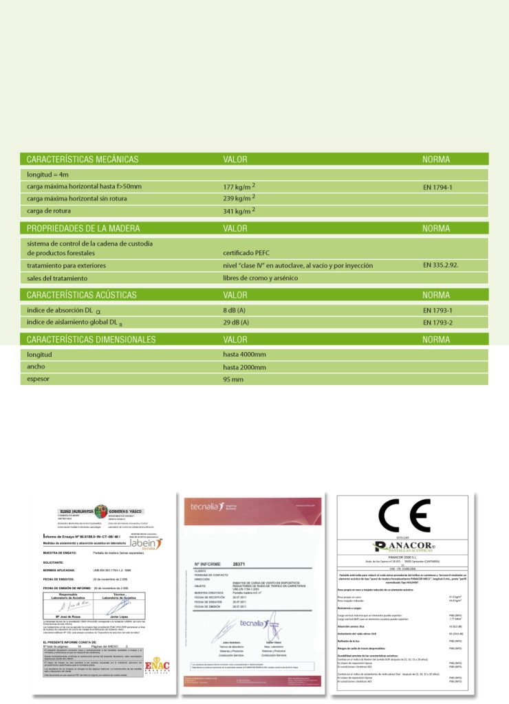 Wooden acoustic barriers - Panacor Wooden acoustic barriers - Panacor